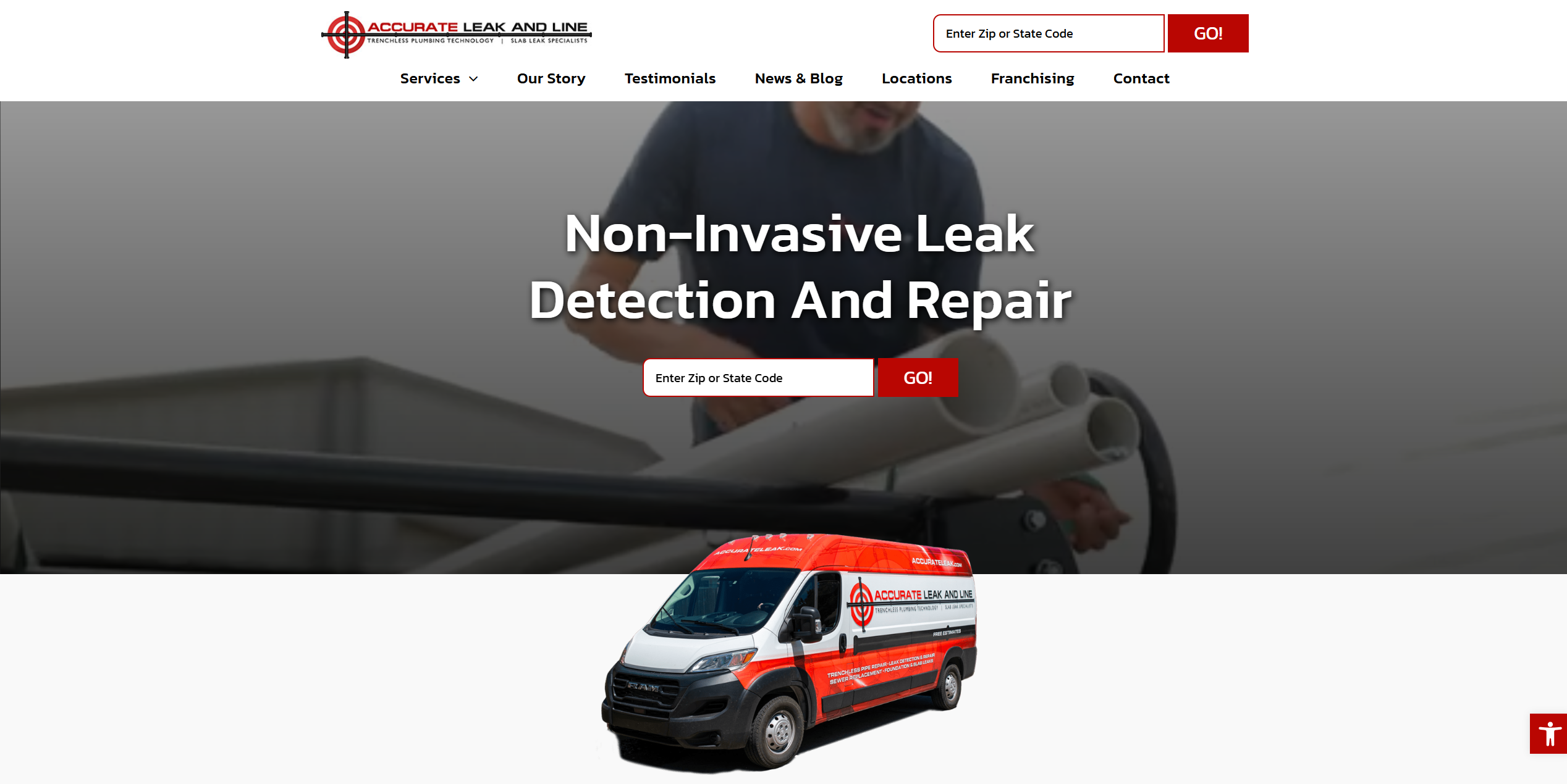 Accurate Leak and Line Website